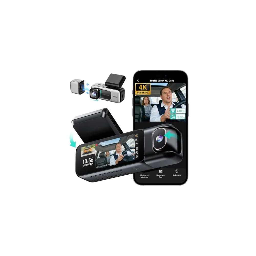 G980H Front + Cabin Dash Cam product view 1